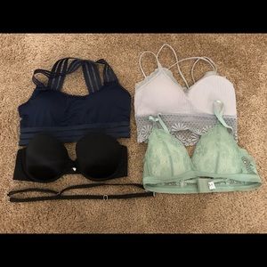 Push up bra, sports bra, bralette